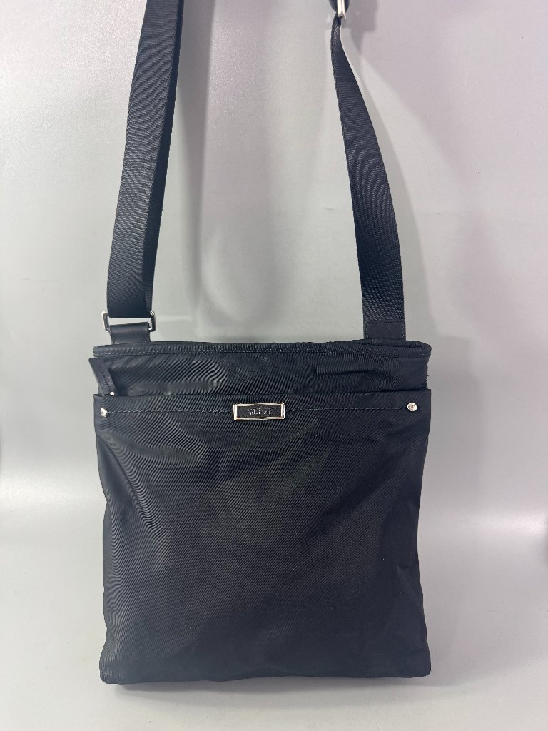 Tumi Black Nylon Slim Crossbody Bag
